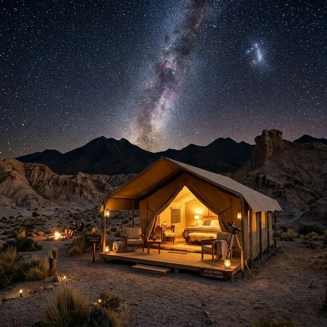 Glamping no Deserto de Atacama: Luxo sob o Céu Estrelado