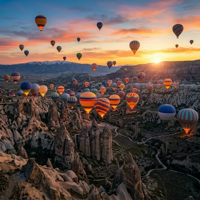 Passeio de Balão na Capadócia: Sinfonia de Cores ao Amanhecer